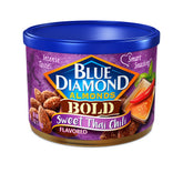 Blue Diamond Sweet Thai Chili almonds in 6oz container for quick, flavorful snacking.