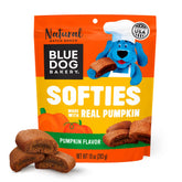Blue Dog Bakery Pun’Kin Softies dans une boîte, friandises moelleuses idéales pour chiens.