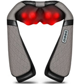 Blue Elf Shiatsu massage pillow with 3D kneading for deep relaxation and relief.