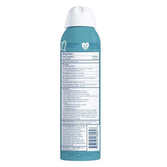 Blue Lizard Sport spray being applied for easy rub-in sunscreen.