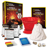 Blue Marble National Geographic Volcano Kit eruption powder enables dramatic home eruptions.