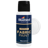 BLUEBIRD Fabric Paint white bottle—ready-to-use color for vibrant textiles.