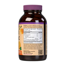 Bluebonnet EarthSweet Vitamin C 500mg bottle closeup shows high potency antioxidant protection.