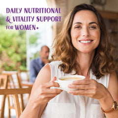 BlueBonnet Ladies' ONE 40+ organic-vegetable-blend image highlighting whole-food nutrition support