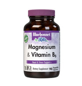 BlueBonnet magnesium bottle front label highlighting 400 mg Mg and 25 mg B6