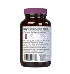 BlueBonnet magnesium capsules arranged, showcasing vegetable capsules