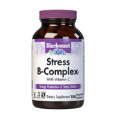 BlueBonnet Stress B-Complex bottle—supports energy production and nervous system health.