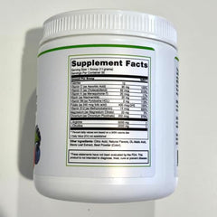 BlueEarth packaging highlights heart health and circulation support from the arginine-citrulline blend.