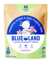 BLUELAND Laundry Detergent Tablets Spring Bloom pack, eco-friendly cleaning for everyday laundry.