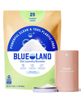 BLUELAND Oxi Laundry Booster tin front view on counter