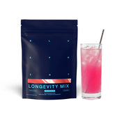 Blueprint Bryan Johnson Longevity Mix powder tub ready for daily use to support focus.