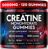 Blumask Lab Creatine Monohydrate Gummies bottle front for on the go preworkout support