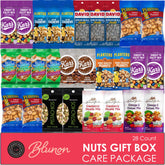 Blunon Nuts Snack Packs variety bundle with assorted nuts and trail mix for on-the-go snacking.