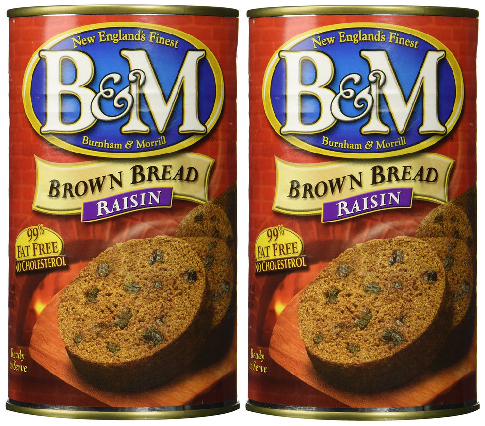 B&M Brown Raisin Bread loaf with a golden crust, ideal for toasting.