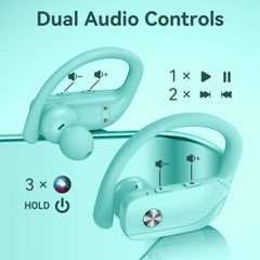 bmani Ear Buds over-ear hook secure fit during runs and workouts