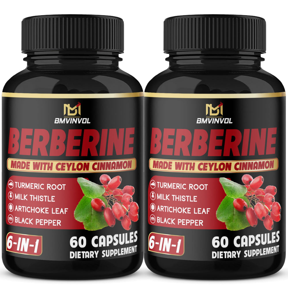 BMVINVOL berberine capsules bottle showing immune support in a daily ritual
