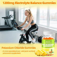 Boasi Potassium Chloride Gummies on-hand: convenient chewable option for active lifestyles.