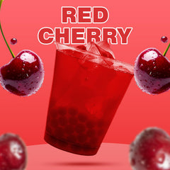 Bobavida ICEE red cherry popping boba tubs to brighten beverages.