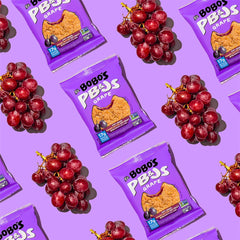 Bobo's Grape non-GMO label signals clean, trustworthy ingredients for everyday snacking.