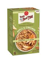 Bob's Red Mill Apple & Cinnamon instant oatmeal packet for a quick breakfast