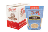 Bob's Red Mill gluten free oat bran cereal in a bowl with fruit for fiber-rich breakfast