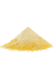Bob's Red Mill Organic Medium Grind Cornmeal beside a warm cornbread slice.