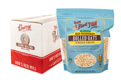 Bob's Red Mill Organic Old Fashioned Oats in packaging, ideal pantry staple for quick breakfasts.
