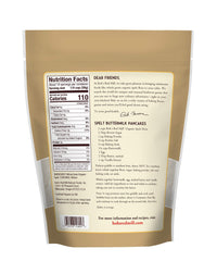 Bob's Red Mill Organic Spelt Flour dry scoop in a bowl reveals texture.