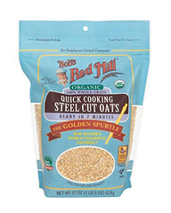 Bob's Red Mill steel cut oats in a bowl make a hearty porridge