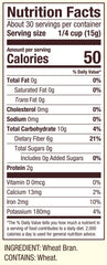 Bob's Red Mill Wheat Bran close-up on grain texture highlighting natural fiber.