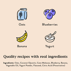Bocce's Berry Smoothie treats feature blueberries and beef broth for savory flavor.