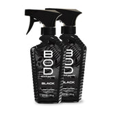 BOD Man Black fragrance spray bottle, 8oz, for all-day wear.