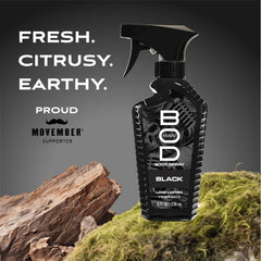 BOD Man Black middle notes with white sage and orange blossom for warmth.