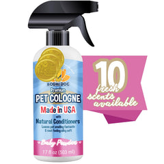 Bodhi Dog Premium dog cologne bottle for quick refresh after outdoor play.