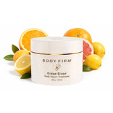Body Firm Crepe Erase jar close up showing rich texture for hydration and firming appearance