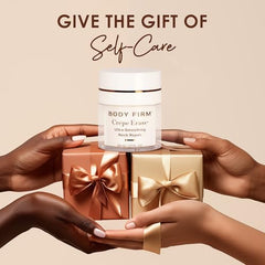 Body Firm Crepe Erase technology botanical complex supports smoother skin.