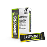 BODYARMOR Flash IV lemon-lime on-the-go packets for portable hydration.