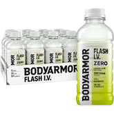 BODYARMOR Flash I.V. Lemon Lime bottle boosts hydration with zero sugar.