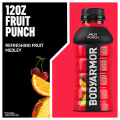 BODYARMOR fruit punch multi-pack packaging for teams.