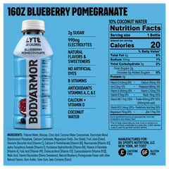 BODYARMOR LYTE blueberry-pomegranate pour showing refreshing hydration