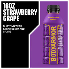 BODYARMOR being poured into a glass with ice for refreshment.