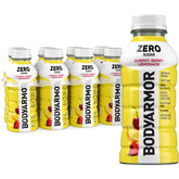 BODYARMOR Zero Sugar Cherry Berry Lemonade bottle focusing on sugar-free hydration