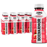 BODYARMOR Zero Sugar bottle front shows watermelon-strawberry flavor and electrolytes.
