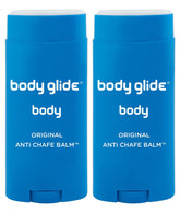 BodyGlide Original Balm application on skin to prevent chafing during activity.