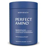 BodyHealth PerfectAmino bottle front shows essential amino acids for recovery