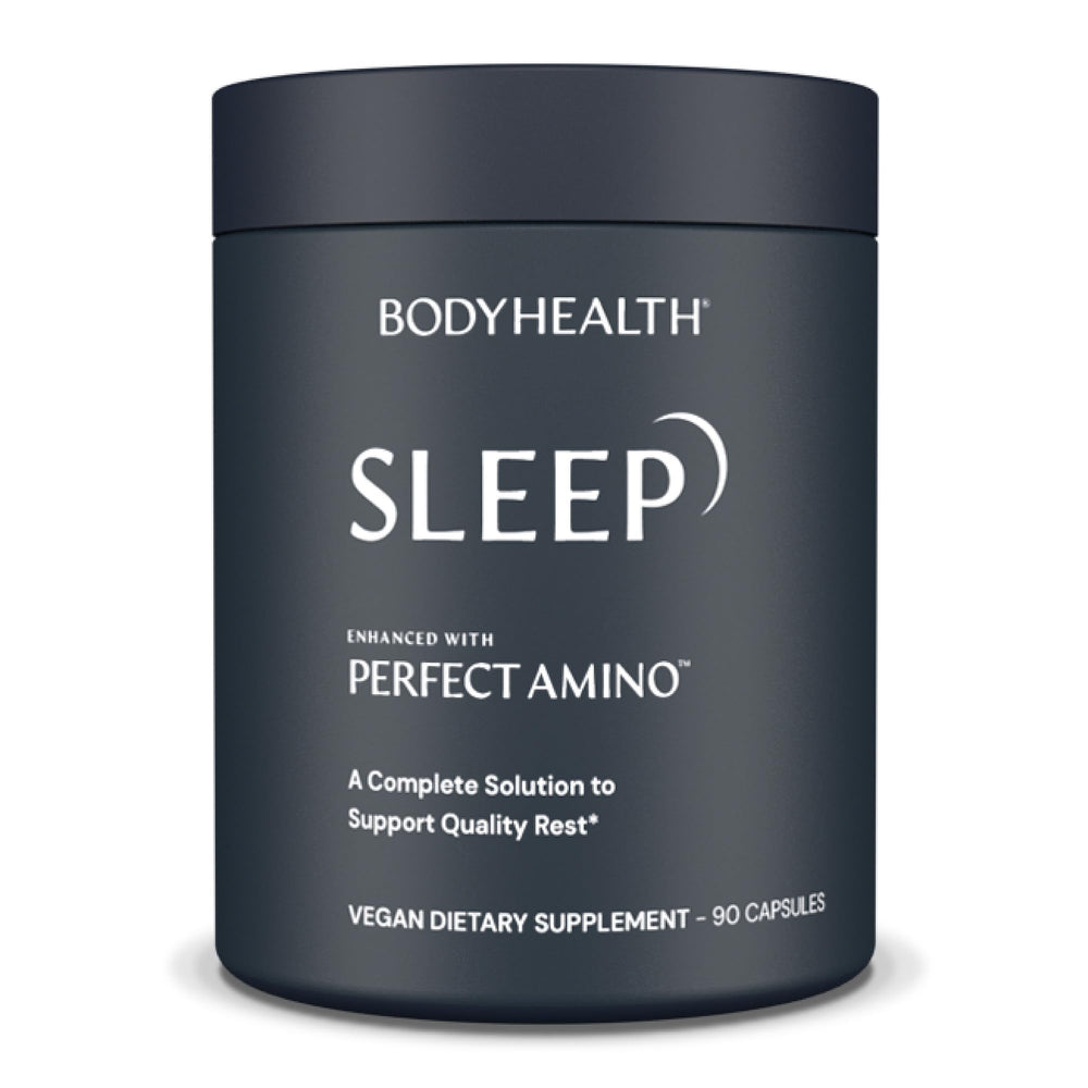 BodyHealth Sleep bottle front view for nightly relaxation support.
