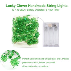 Auto-off timer keeps BOHON shamrock lights energy efficient