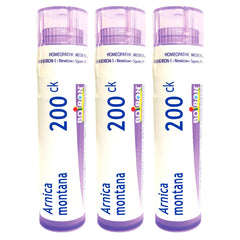 Boiron Arnica Montana pellets in a tube for quick muscle relief