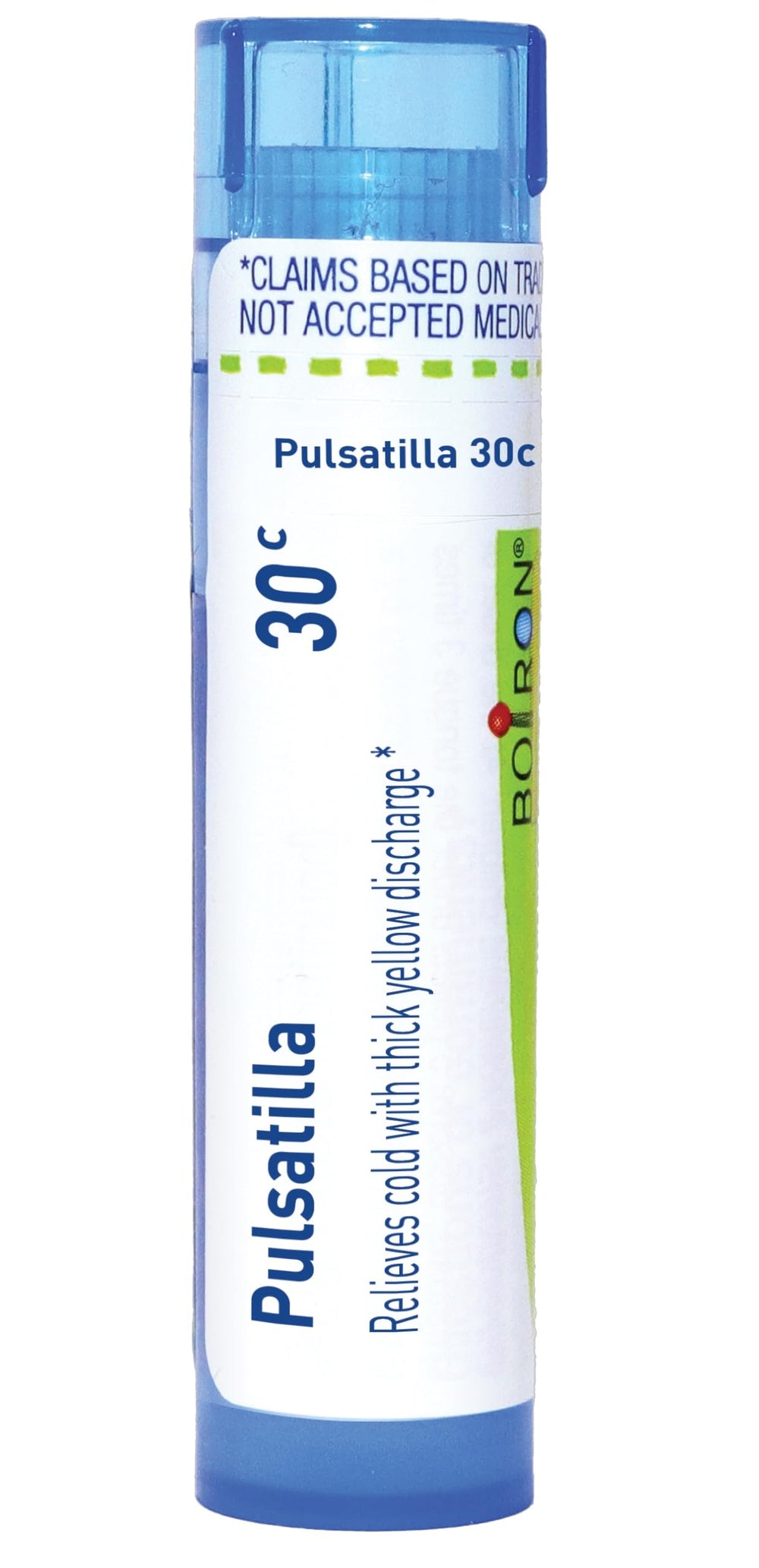 Boiron Pulsatilla 30C pellets bottle for portable cold relief