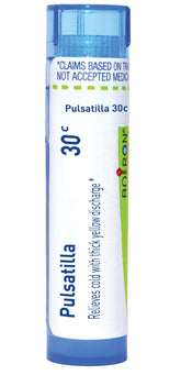 Boiron Pulsatilla 30C pellets bottle for portable cold relief